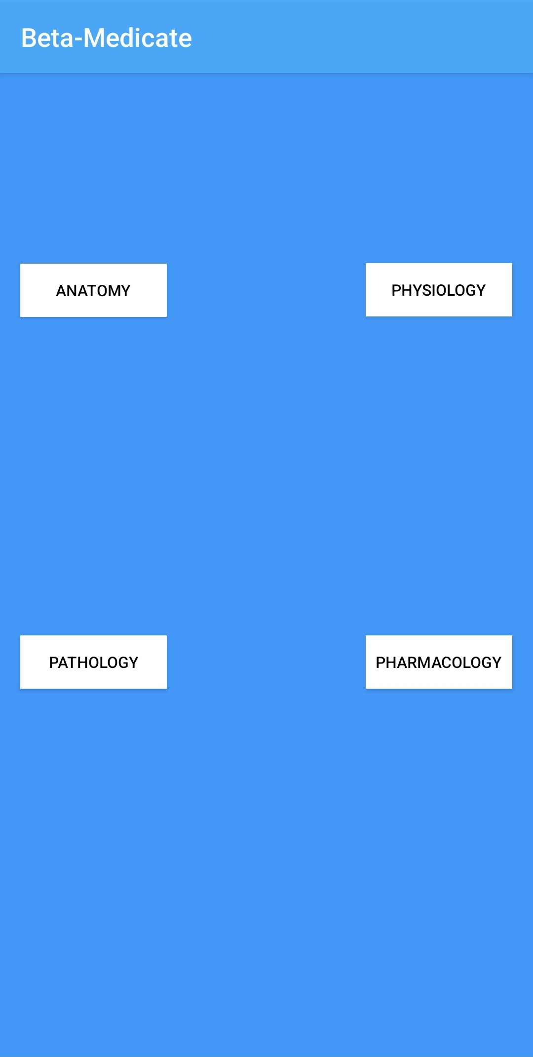 Beta medicate app inside image